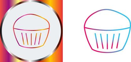 Chocolate Muffin Icon Design vector