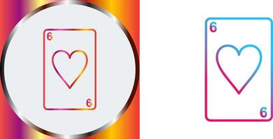 Hearts Card Icon Design vector