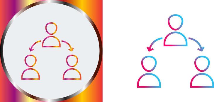 Unique Connected Users Icon Design vector