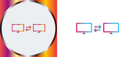 Unique Sharing Systems Icon Design vector