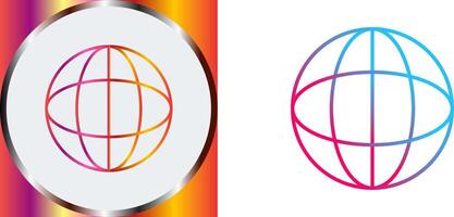 Unique Globe Icon Design vector
