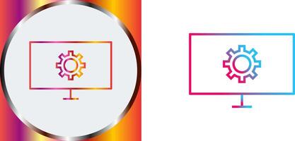 Unique Network Settings Icon Design vector