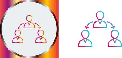 Unique Connected Users Icon Design vector