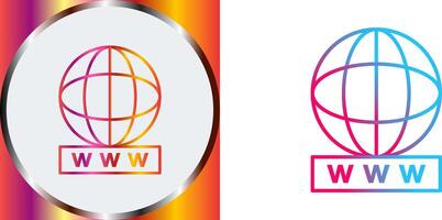 Unique World Wide Web Icon Design vector