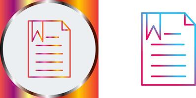 Unique Bookmarked Document Icon Design vector