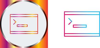 Unique Console Icon Design vector