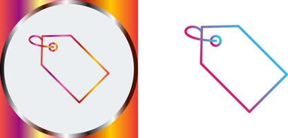 Unique Tag Icon Design vector
