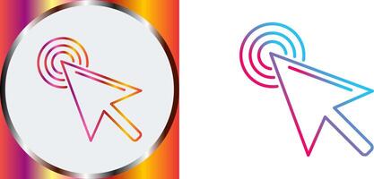 Unique Click Icon Design vector