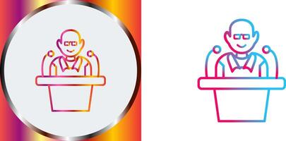 Unique Lecture Icon Design vector