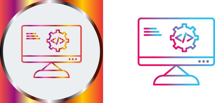 único código mejoramiento icono diseño vector