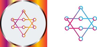 Unique Networks Icon Design vector