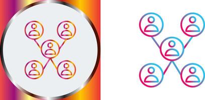 Unique Company Network Icon Design vector