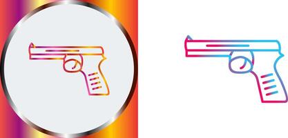 Unique Pistol Icon Design vector