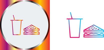 Unique Lunch Icon Design vector