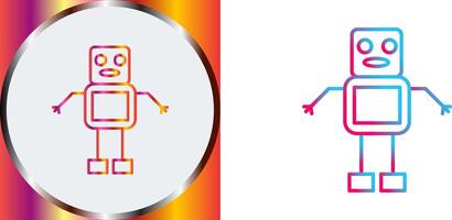 Unique Robot Icon Design vector