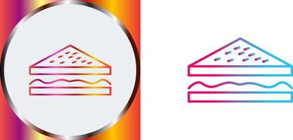 Unique Sandwich Icon Design vector