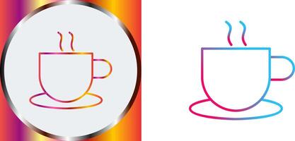 Unique Hot Coffee Icon Design vector