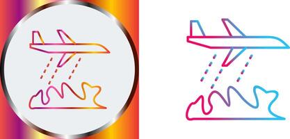 Unique Firefighter Plane Icon Design vector