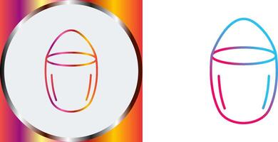 Unique Water Bucket Icon Design vector