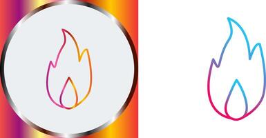 Unique Fire Icon Design vector