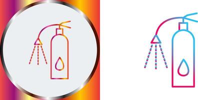 Unique Using Extinguisher Icon Design vector