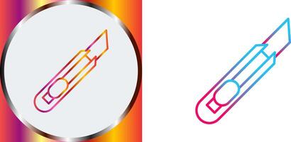 Stationery Knife Icon Design vector