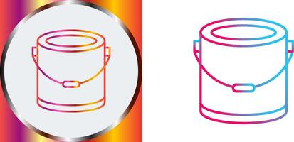 Paint Bucket Icon Design vector