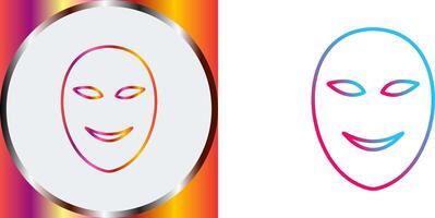 Ancient Face Mask Icon Design vector