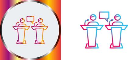 Debate Icon Design vector