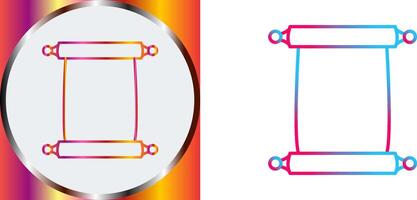 Scroll of Paper Icon Design vector