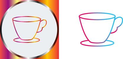 Tea Cup Icon Design vector