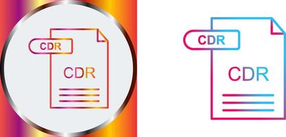 CDR Icon Design vector