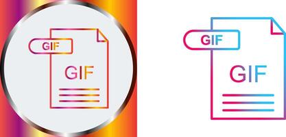 GIF Icon Design vector