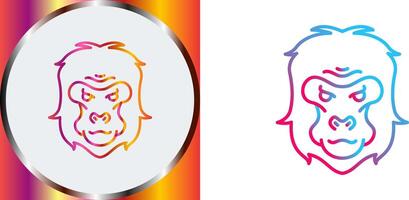 Gorilla Icon Design vector