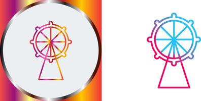 Ferris Wheel Icon Design vector