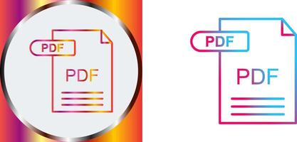 PDF Icon Design vector