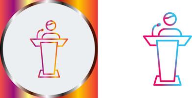 Elected Candidate Icon Design vector