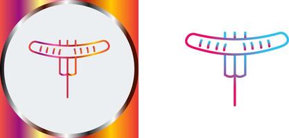 Sausage on Fork Icon Design vector