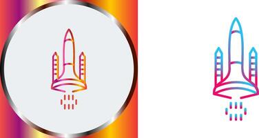 Space Shuttle Icon Design vector