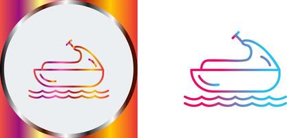 Jet Ski Icon Design vector