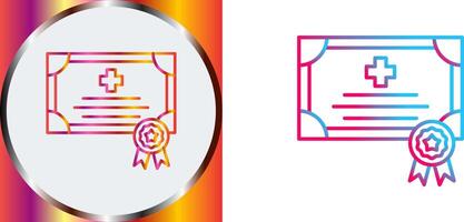 Certificate Icon Design vector