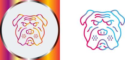 Bulldog Icon Design vector