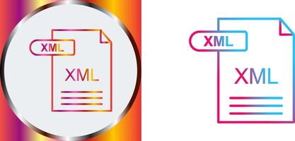 XML Icon Design vector