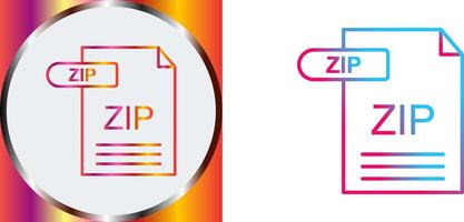 ZIP Icon Design vector