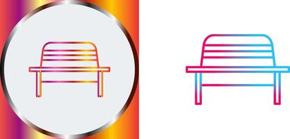 Garden Bench Icon Design vector