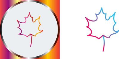 Autumn Leaf Icon Design vector