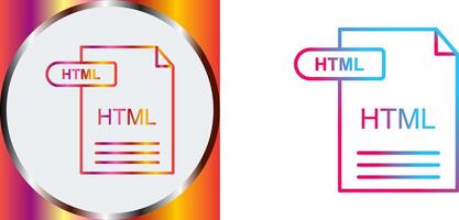 HTML Icon Design vector