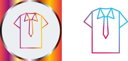 Shirt and Tie Icon Design vector