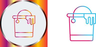Paint Bucket Icon Design vector