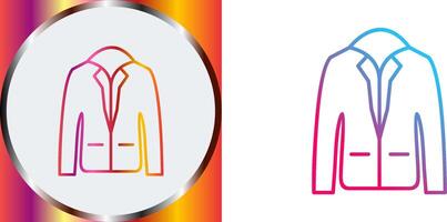 Stylish Jacket Icon Design vector